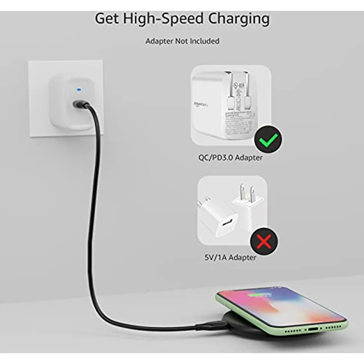 Amazon Basics – Station für kabelloses Laden, 10 W, Qi-zertifiziert – Bild 3