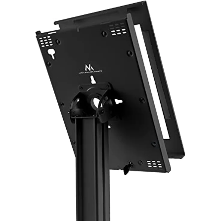 Maclean MC-867 Tablet Halterung Bodenständer mit Prospekthalter Tabletstation mit Verriegelung Kompatibel mit 12,9" iPad Pro (Gen3) in Schwarz – Bild 5