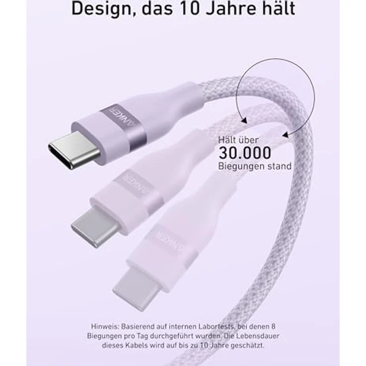 Anker Nano 240W USB C Kabel, geflochten und flexibel, 1,8m – Bild 4