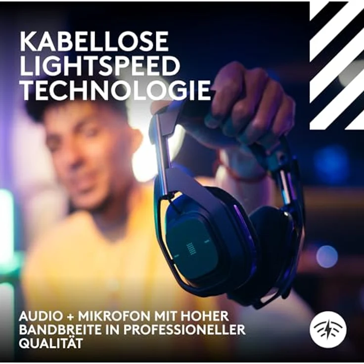 Logitech G Astro A50 X LIGHTSPEED kabelloses Gaming-Headset + Basisstation, PRO-G GRAPHENE, PLAYSYNC für Xbox Series X|S + PS5 + PC/Mac, Bluetooth, HDMI 2.1 Passthru, Schwarz – Bild 4
