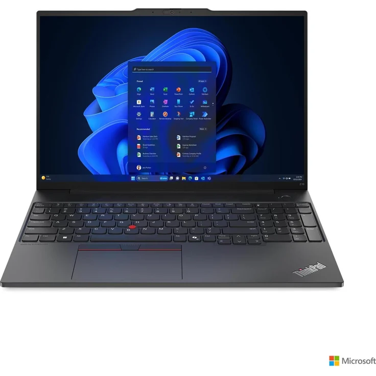 Lenovo ThinkPad E16 Gen 2, 16" Notebook mit Intel Core Ultra 5 125U, 16 GB RAM, 512 GB SSD, WUXGA-Display, Schwarz