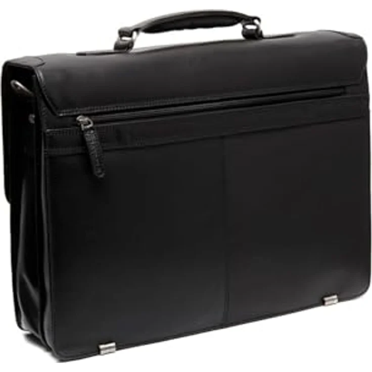 The Chesterfield Brand Salvatore Aktentasche, Leder Messenger mit Laptopfach für Geräte bis 43 cm, Schwarz – Bild 5