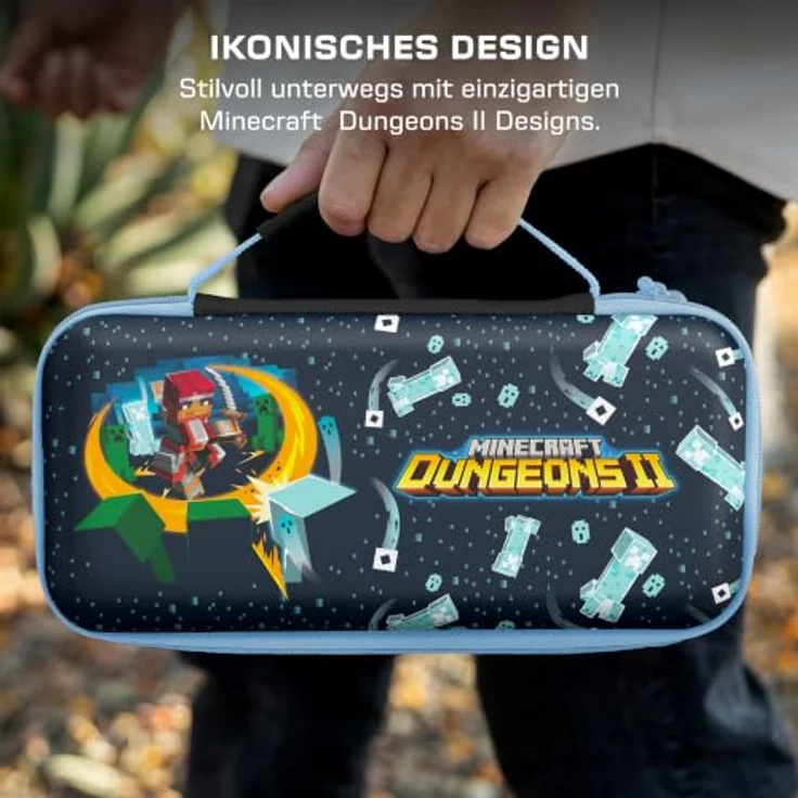Turtle Beach PlayTrek™ Reisetasche für Nintendo Switch™ 2, Minecraft™ Dungeons II-Design mit EVA-Außenhülle und gepolstertem Innenraum, für maximalen Schutz und Zubehörorganisation – Bild 7