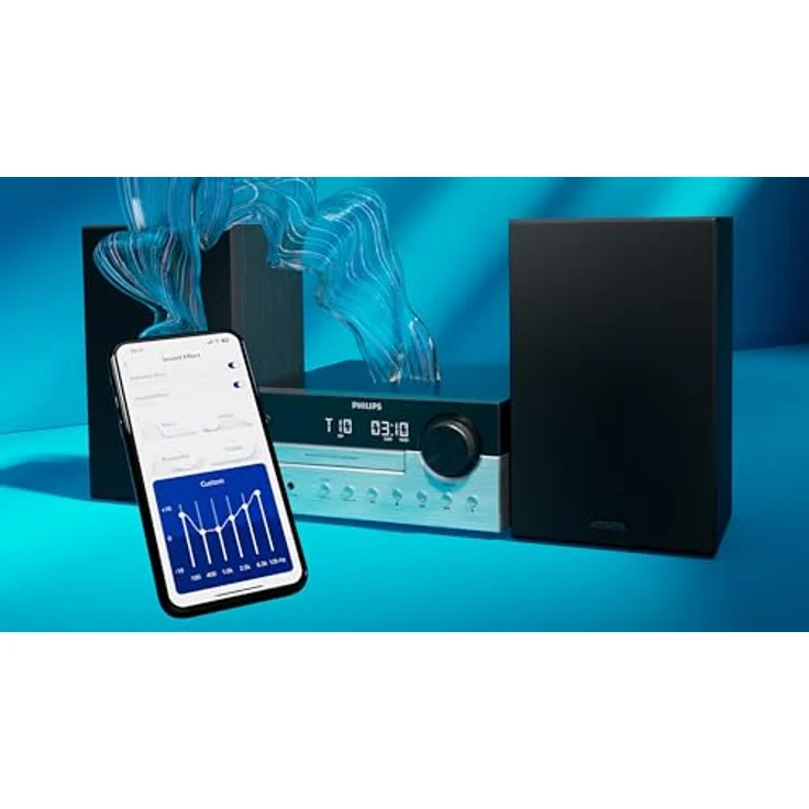 Philips TAM4205M2 Stereoanlage, UKW-Radio mit RDS, 80 W, kompakte Größe, Auracast™ Streaming – Bild 6