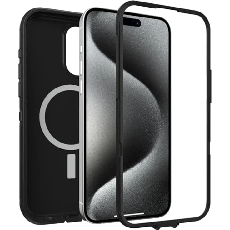 OtterBox Defender XT Hülle für iPhone 15 Pro Max mit MagSafe, stoßfest, ultra-robust, schützende Hülle, 5x getestet nach Militärstandard, Schwarz – Bild 4