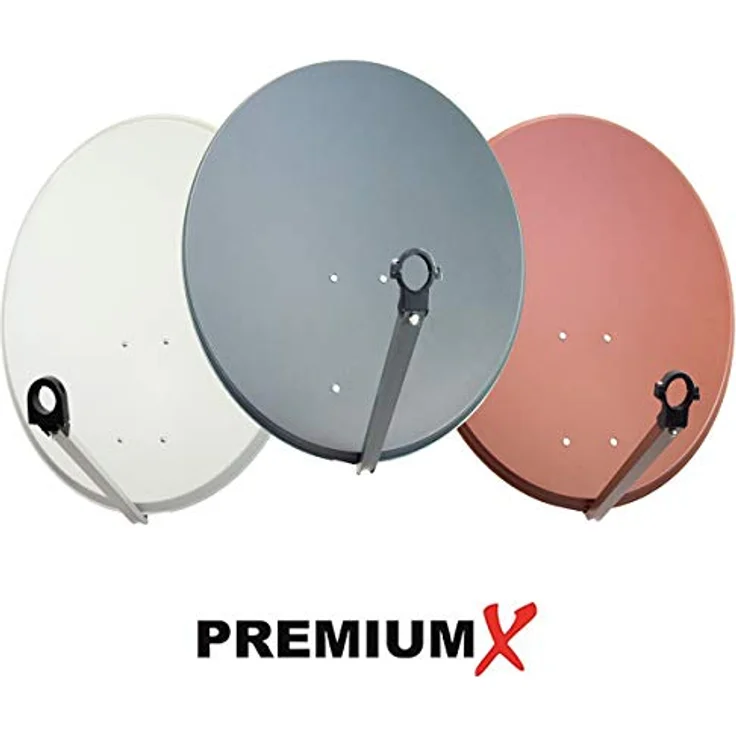 PremiumX Satelliten-Komplettanlage PXA80, 80cm Anthrazit Satellitenschüssel mit Octo LNB, für bis zu 8 Teilnehmer, hohe Signalverstärkung und minimale Störpegel – Bild 7