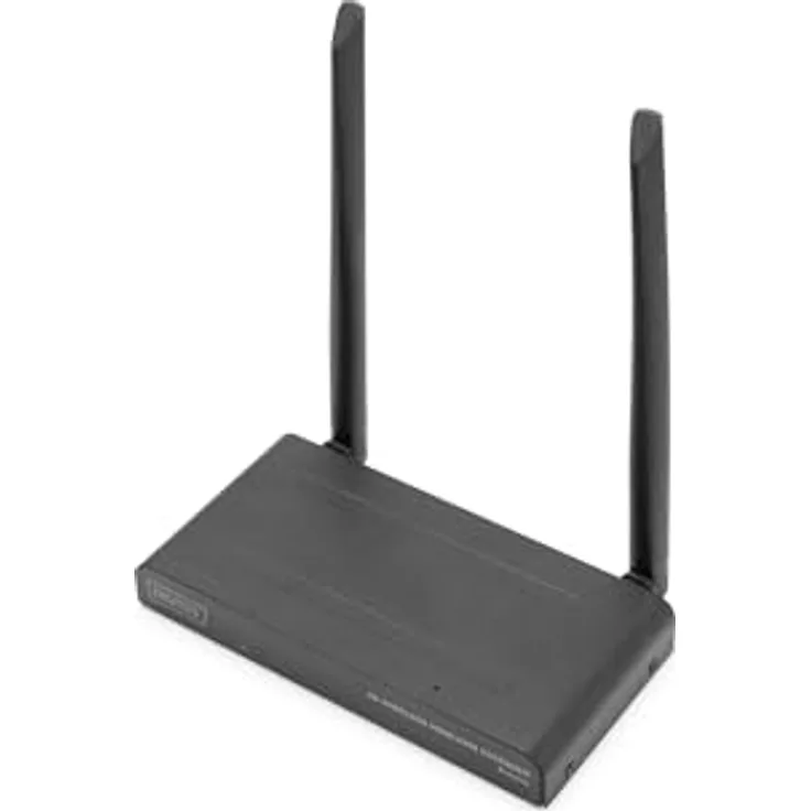 DIGITUS Wireless HDMI KVM Extender - Empfänger-Modul für DS-55328 - UltraHD 4k/30Hz - Reichweite bis 150 m - 2,4/5GHz Dual Band - Schwarz