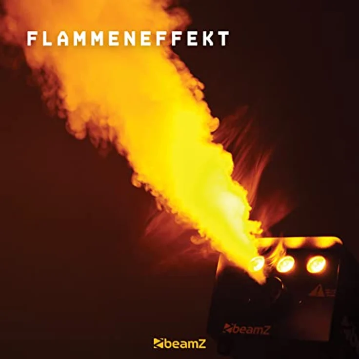 Beamz S700-LED Nebelmaschine mit Flammeneffekt, Leistung 700 W, 250-ml-Tank, Durchfluss des Nebels 7 m³/min, Fernbedienung mit 3 m Kabel und Wand- und Deckenhalterung, 3 Minuten Aufwärmzeit, schwarz – Bild 6