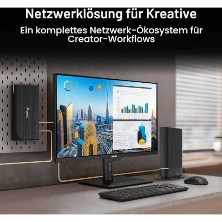 Asus ProArt Switch PQG-U1080, Reichweitenverstärker mit 8 x 2,5-Gbit/s-Ports und 2 x 10-Gbit/s-SFP-Uplinks, elegantes Design – Bild 5