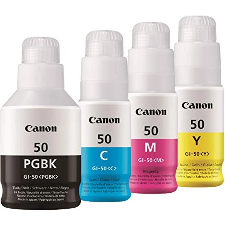 Canon Original GI-50 PGBK/C/M/Y 4er-Multipack Nachfülltinte - schwarz 6.000 Seiten, cyan, magenta... – Bild 2