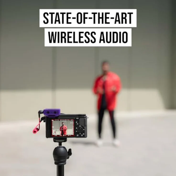 RØDE Wireless GO (Gen 3), Kompakter kabelloser Mikrofon mit 32-Bit Float Aufnahme, automatischer Pegelregelung und universeller Kompatibilität, violett – Bild 9