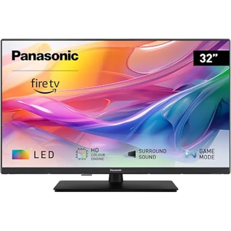 Panasonic TV-32S50AEZ, S50A Serie 32 Zoll HD LED Smart TV, 2024, Fire TV, HD Color Engine, HDR, Alexa-Sprachsteuerung, Gaming-Modus, Media Player, schwarz