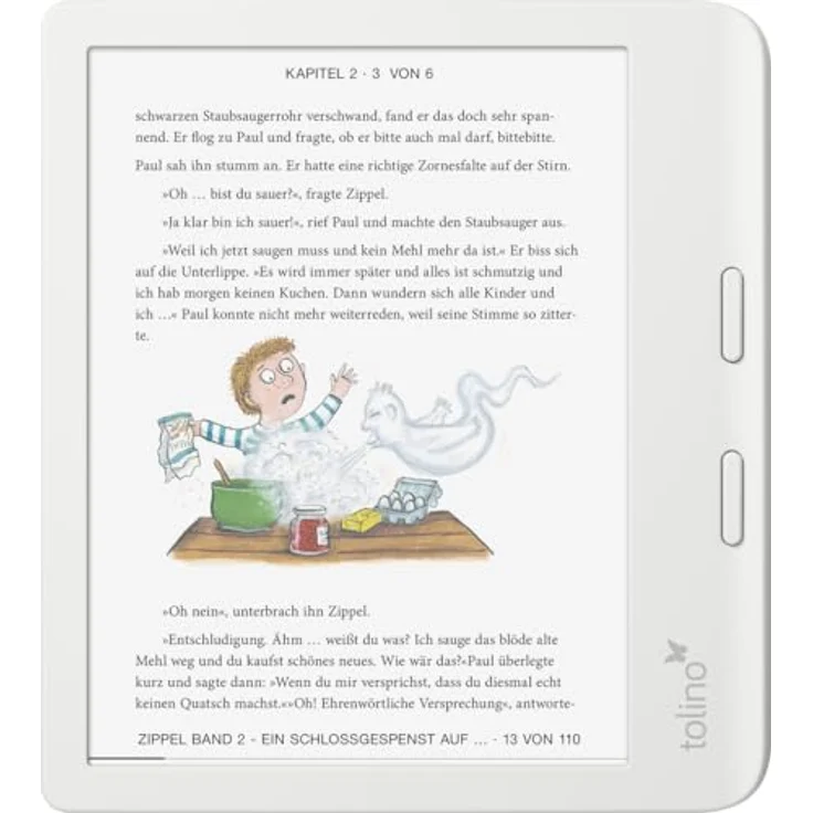 Tolino vision color, eReader mit 7-Zoll E Ink Kaleido 3 Display, 32 GB Speicher, ergonomische Form, wasserabweisend IPX8, weiß – Bild 8