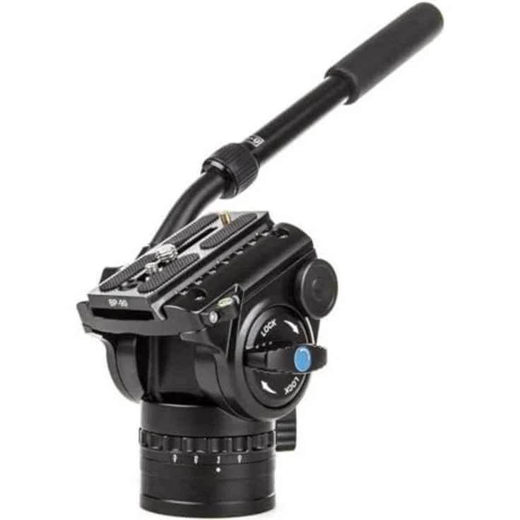 Sirui VH-10X Pro Fluid Videoneiger mit zusätzlicher Friktion für 360° Drehung, Arm verlängerbar, Aluminium, schwarz – Bild 3
