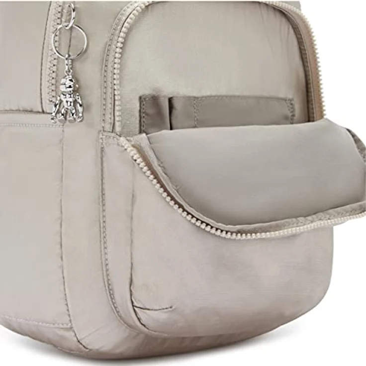 Kipling SEOUL S, Kleiner Rucksack mit Laptop-Schutz 13 Zoll, 35 cm, 14 L, 0.50 kg, METALLIC GLOW – Bild 3
