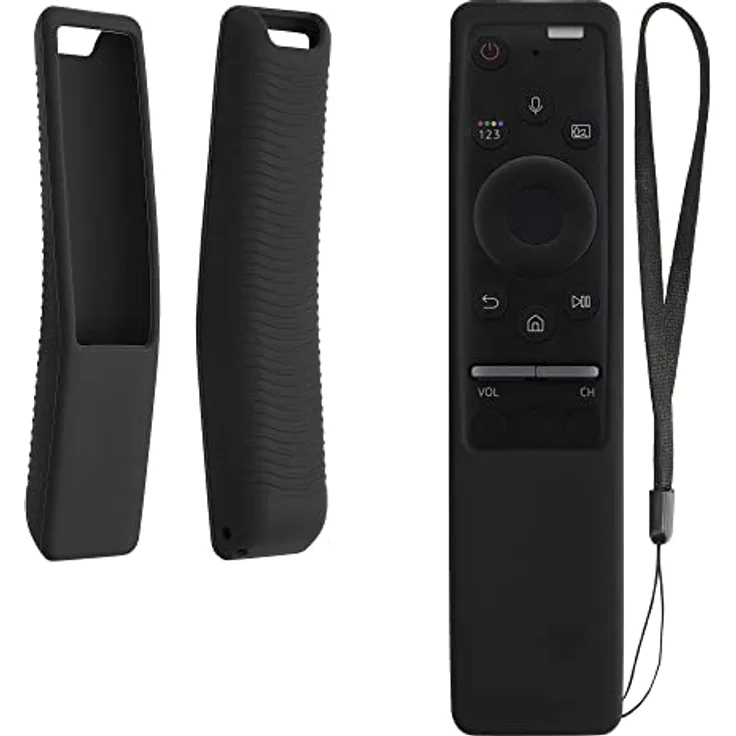 kwmobile Hülle Fernbedienung kompatibel mit Samsung BN59-01274A / BN59-01330B Hülle - Silikon Case für TV Zubehör in Schwarz