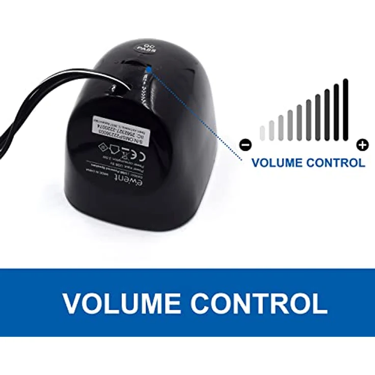 Ewent EW3501, 2.0 Stereolautsprecher mit USB-Stromversorgung und 5 Watt RMS, Schwarz/Blau – Bild 5