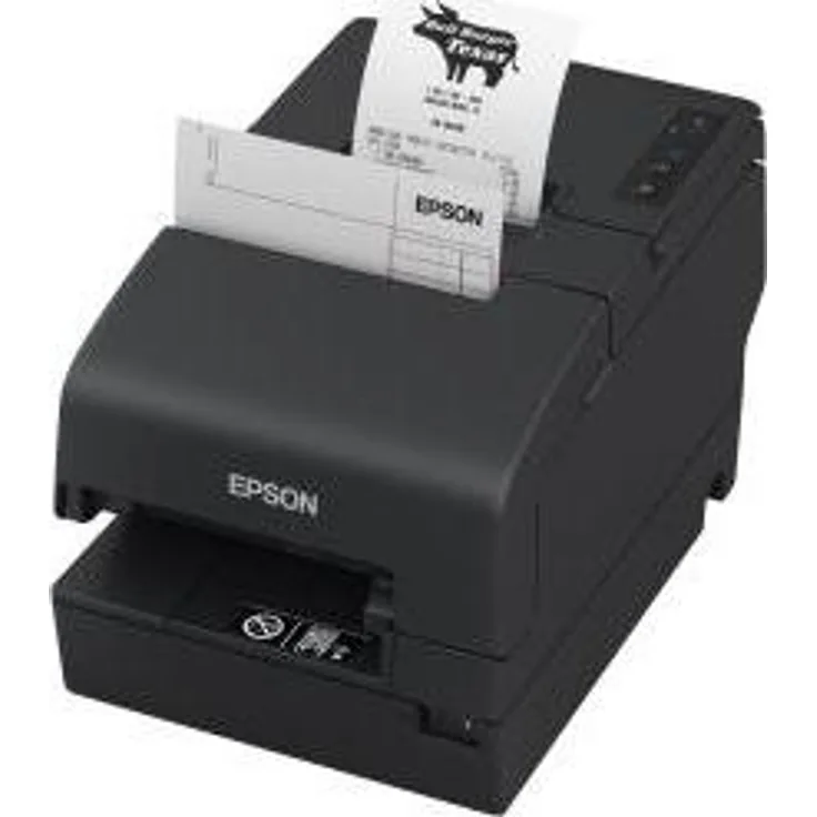 Epson TM-H6000VI-116, Belegdrucker mit Thermodrucktechnik, 180 x 180 dpi, bis zu 500 mm/s, USB, LAN, automatischer Cutter, schwarz