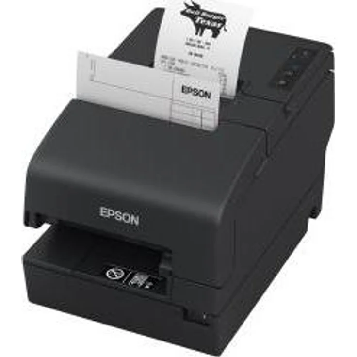 Epson TM-H6000VI-116, Belegdrucker mit Thermodrucktechnik, 180 x 180 dpi, bis zu 500 mm/s, USB, LAN, automatischer Cutter, schwarz