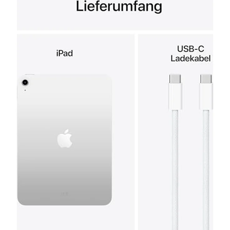 Apple iPad 11" 2025, 11. Generation Wi-Fi 128 GB Silber – Liquid Retina Display, A16 Chip, True Tone – Bild 6