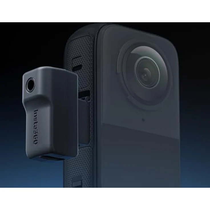Insta360 X4 Mic Adapter, Zubehör für Actioncams mit 3.5mm Audioport und Type-C Anschluss, unsichtbar beim 360° Filmen – Bild 5