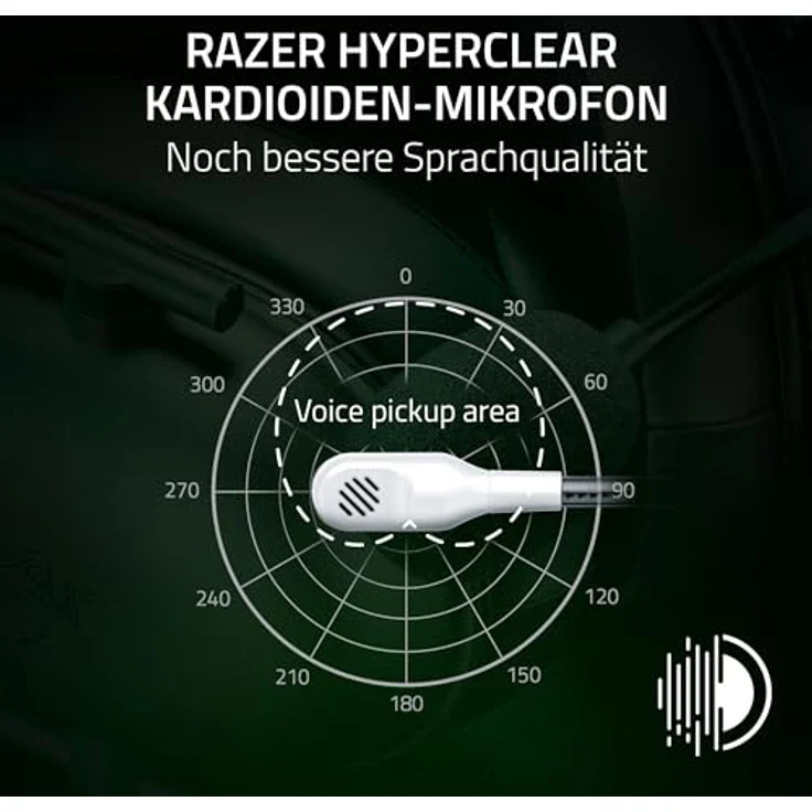 Razer BlackShark V2 X (Xbox) - Kabelgebundenes E-Sports Headset für Xbox S-X Konsole (50mm Treiber, Passive Geräuschunterdrückung, Weiß) – Bild 3