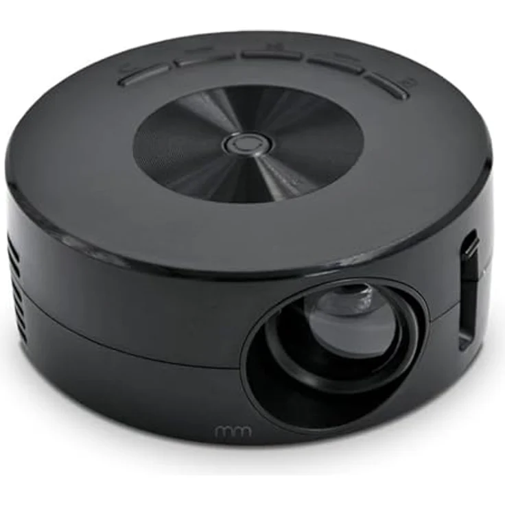 Mikamax Picco, kompakter Beamer mit 10 lm, Schwarz, integrierter Lautsprecher, USB-Stream Versorgung – Bild 2