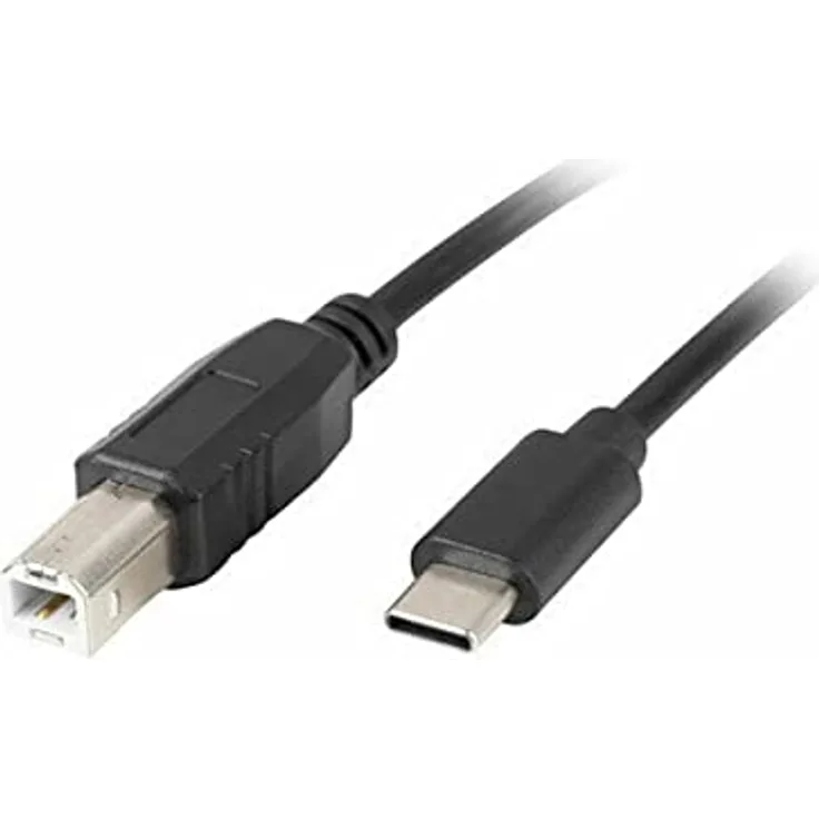 lanberg KABEL USB C MÄNNLICH AUF USB B 2.0 MÄNNLICH 1,8 M SCHWARZ