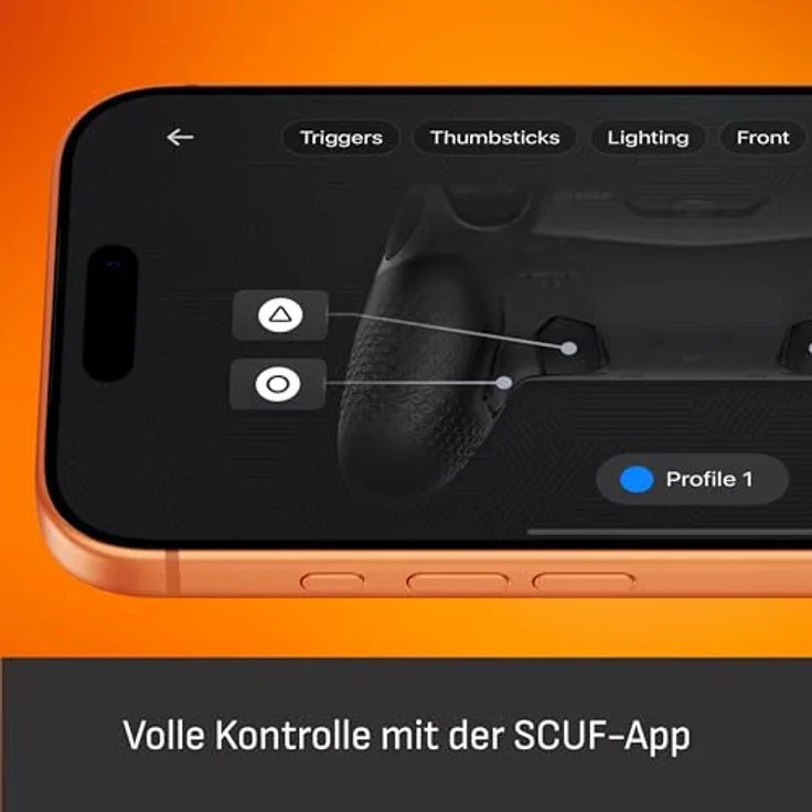 Scuf OMEGA PS5 Kabelloser Performance-Controller, TMR Anti-Drift, 11 anpassbare Eingaben, Hellgrau – Bild 3