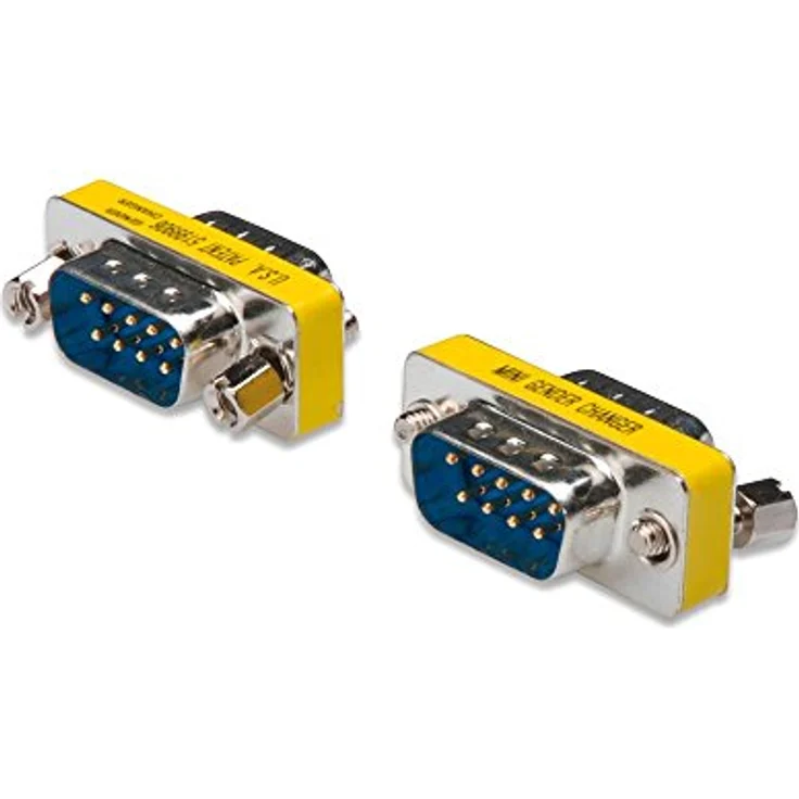 DIGITUS D-Sub 9 Gender-Changer - Adapter - 9-Pin Kupplung - Stecker zu Stecker - RS-232 - RS-485 - TTL - Metallgehäuse – Bild 2
