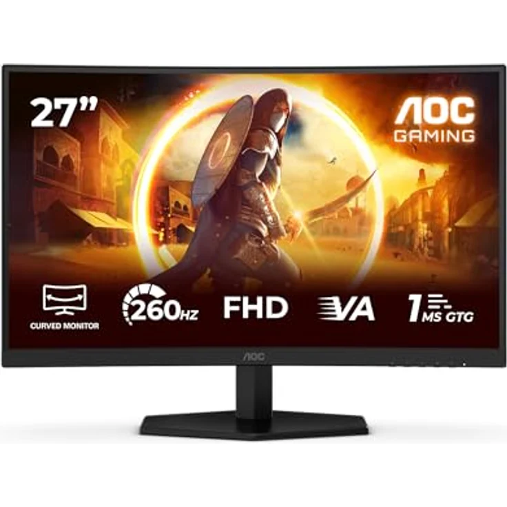 AOC C27G42ZE, 27 Zoll Curved Monitor mit HDR10, Flicker-Free-Technologie und Adaptive-Sync – Bild 2