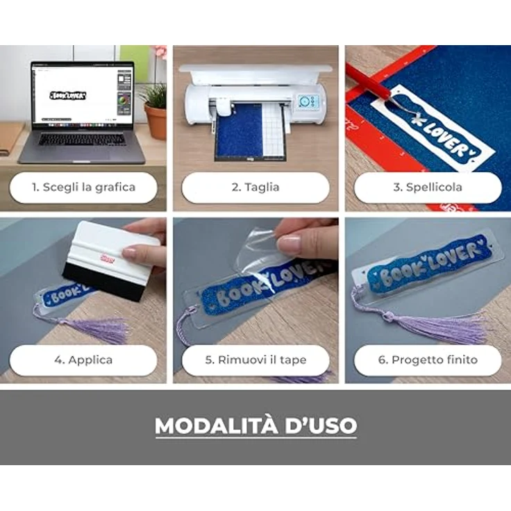 Siser EasyPSV® Glitter, selbstklebende Glitzerfolie in Marineblau für kreative Bastelprojekte – Bild 3