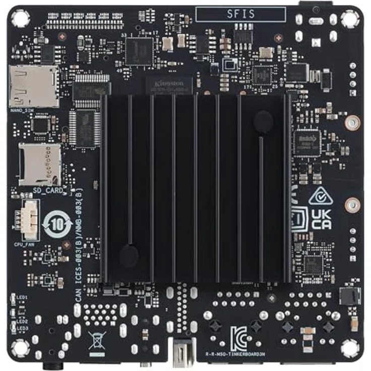 ASUS Tinker Board 3N, Einplatinenrechner mit Rockchip RK3568, 4 GB RAM, 32 GB Speicher, IoT-freundlich, HDMI-Ausgang, Dual-Band WLAN – Bild 6