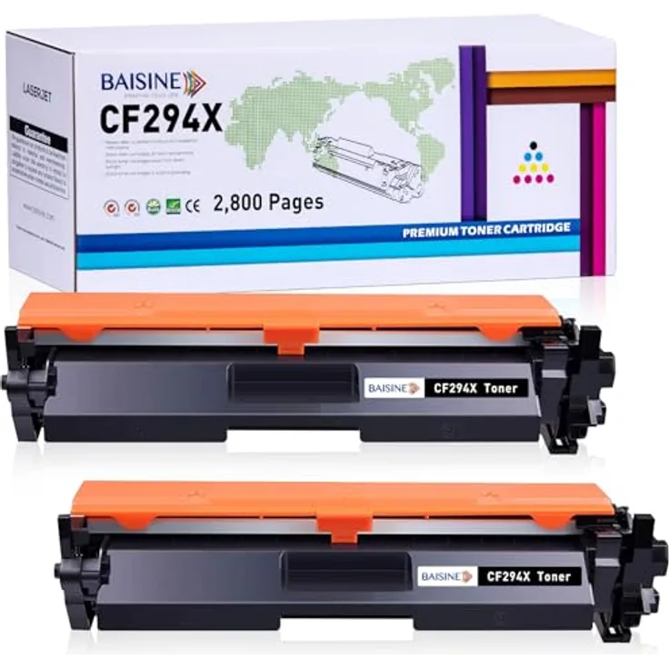 BAISINE CF294X Toner Kompatibel für HP 94X, Schwarz, 2er Pack, 2800 Seiten Leistung