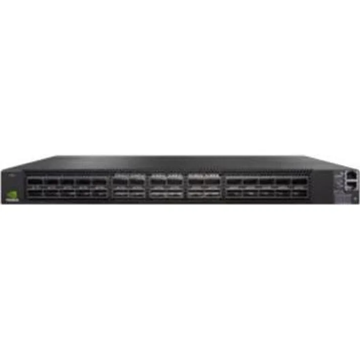 NVIDIA Spectrum-2 200GbE 1U Netzwerk Switch mit 32 QSFP56 Ports, Schwarz, Layer 3 Switching und QoS-Funktion