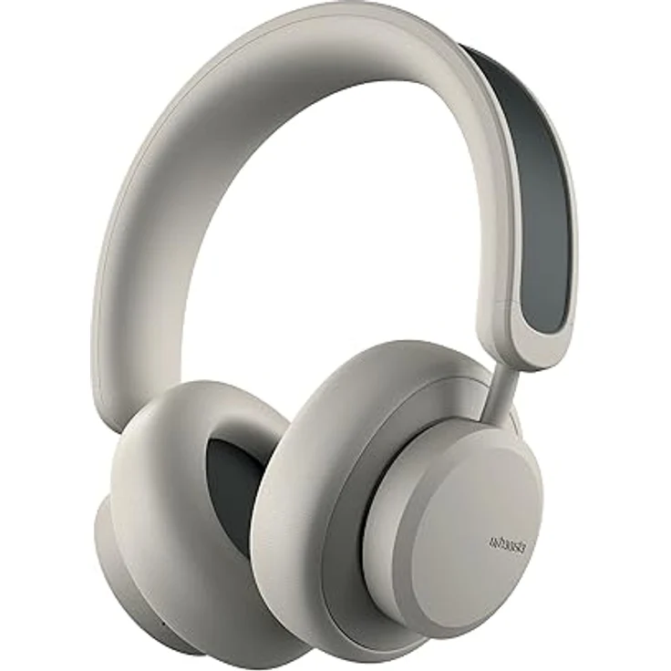 Urbanista Los Angeles Solar Over Ear Kopfhörer Bluetooth 5.0 mit Active Noise Cancelling, Kopfhörer kabellos, grenzenlose Spielzeit, ANC True Wireless Headphones mit Mikrofon, Wüstengrau – Bild 1