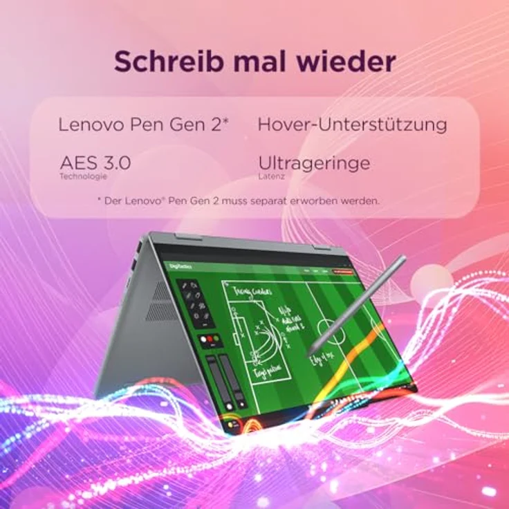 Lenovo IdeaPad 5 2-in-1 14Q8Y11, Copilot+ PC mit 14" OLED Touchscreen, Qualcomm Snapdragon X2 Plus, 16 GB RAM, 512 GB SSD, Luna Gray, Deutsch – Bild 9