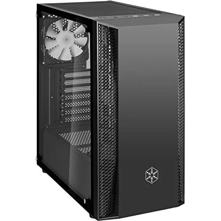 SilverStone Technology SST-FAB1B-RGB - FARA Tower ATX Gaming Computer Gehäuse, Elegantes Zuluftdesign, Seitenteil aus gehärtetem Glas, schwarz – Bild 2