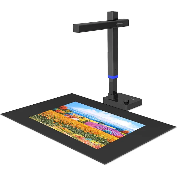 CZUR Shine Ultra Pro, 24 MP Professionelle Dokumentenkamera mit Fülllicht, faltbarer A3 Buchscanner und OCR Scanner für Home-Office, kompatibel mit Windows & macOS