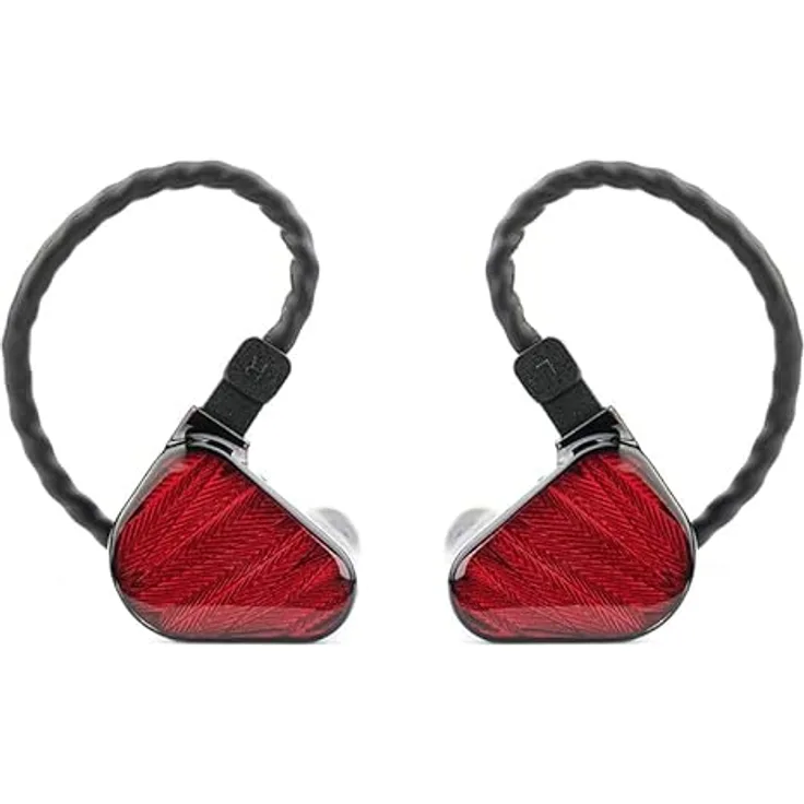 TRUTHEAR TRUTHEAR Zero, kabelgebundene In-Ear-Kopfhörer mit dynamischen Treibern und 3D-Drucktechnologie, rot