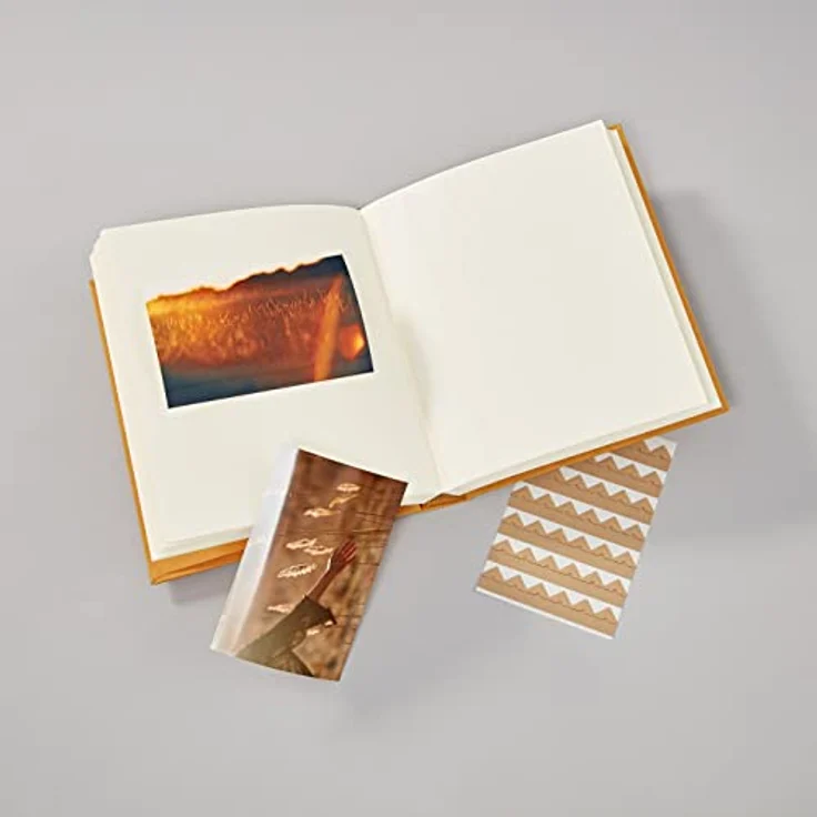 Semikolon 368744 Foto-Album Medium Natural Affair – 21,1x25,5 cm, 80 Seiten cremeweiß, für 160 Fotos – Golden Hour – Bild 4