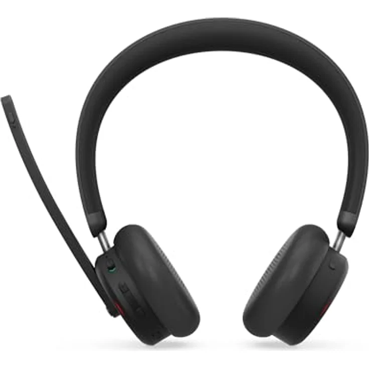 Lenovo 6550, On-Ear Bluetooth Headset mit ANC, kabellos, Schwarz, integrierte Mikrofone mit Geräuschunterdrückung, 60 Stunden Akkulaufzeit – Bild 1