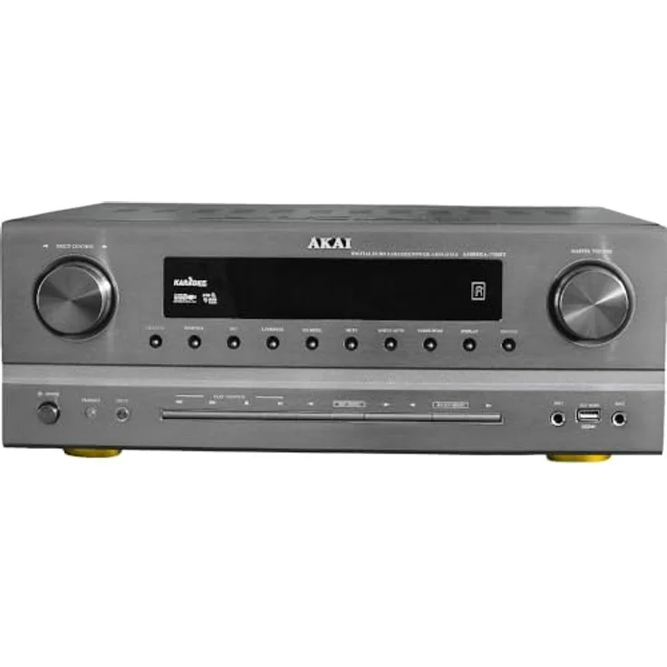 Akai Professional AS005RA-750B, 5.1 Kanal AV Receiver mit Bluetooth und HDMI 2.0, Silber – Bild 2