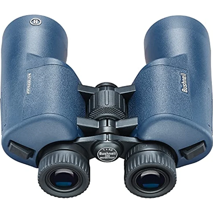 Bushnell H2O 2 Fernglas 7x50 Dunkelblau Porro - Voll multivergütet - Wasserdicht/Beschlagfrei - Drehbare Augenmuscheln - Wassersport Bootfahren – Bild 2