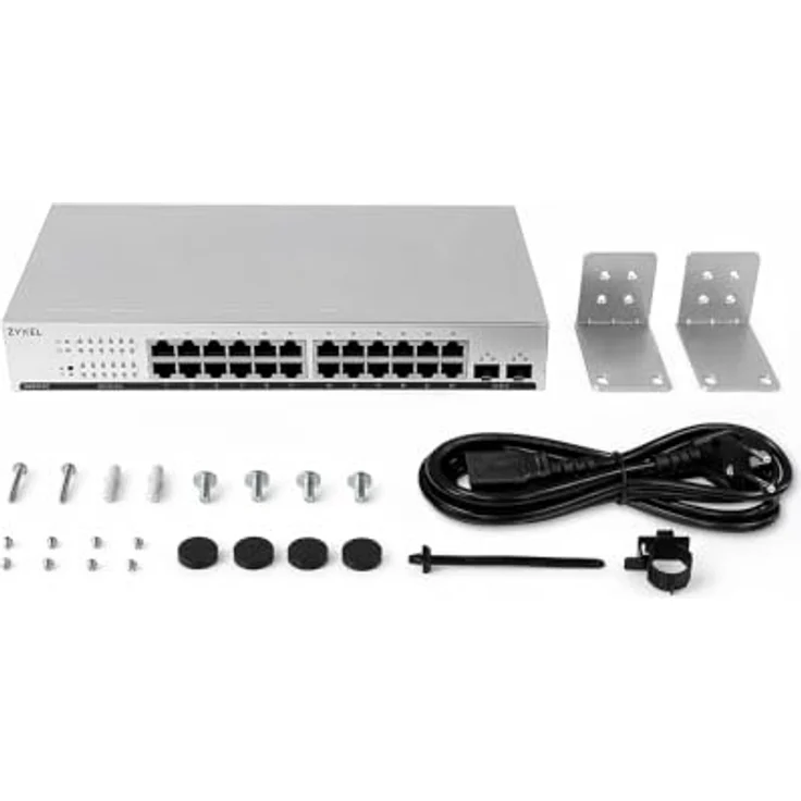 Zyxel GS1915-26v2 Smart Managed Switch, 26-Port mit 24x Gigabit RJ45 und 2x Gigabit SFP, Layer 2 Switching, 52 Gbit/s Kapazität – Bild 3