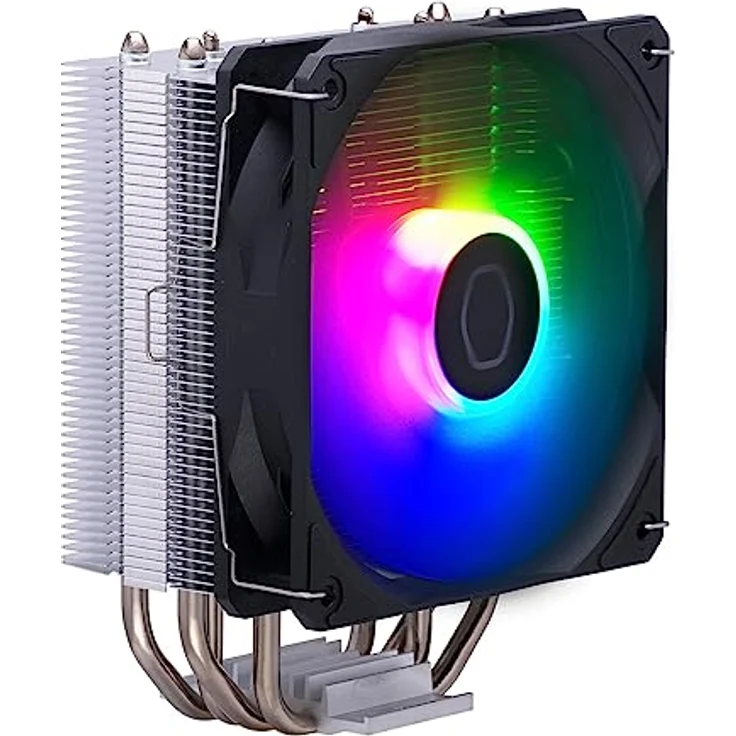 Cooler Master Hyper 212 Spectrum V3, CPU Kühler mit ARGB-Beleuchtung, 12 cm, Mehrfarbig, kompatibel mit LGA 1851 und AM5 – Bild 1