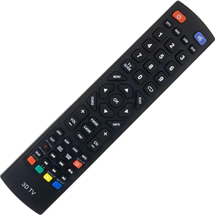 Alltro Ersatz Fernbedienung für LG 50PJ350 / 50PJ350ZA / 50PJ550 / 50PJ550ZD, Reichweite 10 m, AAA Batterien, 98 g – Bild 1