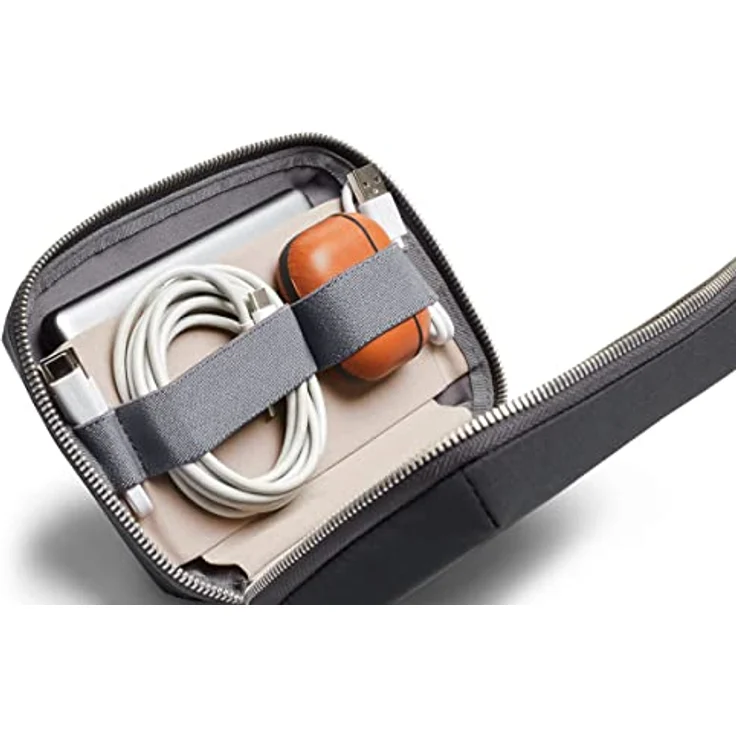 Bellroy Tech Kit Compact - Slate, praktische Laptop-Tasche mit Stretch-Mesh-Fächern und elastischen Kabelschlaufen – Bild 3