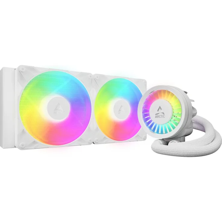Arctic Liquid Freezer III Pro 280 A-RGB (White), Wartungsfreier CPU Wasserkühler mit hoher Kühlleistung, Weiss