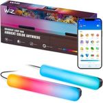 WiZ Gradient Light Bars, RGBIC Smart Beleuchtung mit 7 Farbsegmenten, Wi-Fi Steuerung, App- und Sprachsteuerung, 2er Pack